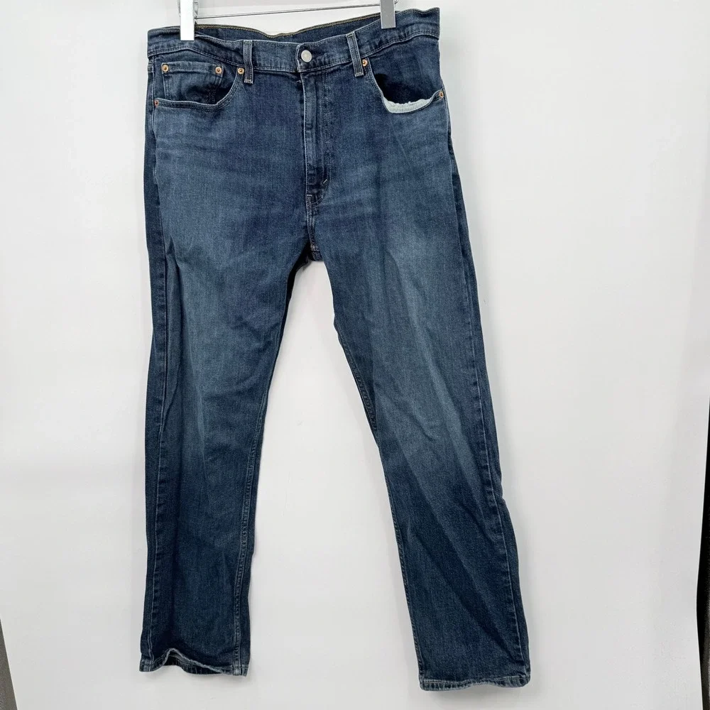Levi 505 Straight Leg Jeans Mens 36x32 Denim Classic Minimalist Capsule Workwear